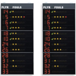 Scoreboard statistics panels FS-412A, 120x260 cm - FIBA approved Level 2 scoreboard-statistics-panels-fs-412a-120x260-cm---fiba-approved-level-2