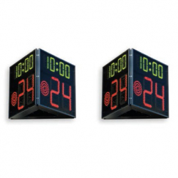 Scoreboard for basketball shot clocks 24/14, three-faces, cable transmission, 70x60 cm - FIBA approved scoreboard-for-basketball-shot-clocks-24-14-three-faces-cable-transmission-70x60-cm---fiba-approved