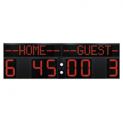 Scoreboard for multisport, outdoor, time of the game, score and period, 330x100 cm, radio transmission scoreboard-for-multisport-outdoor-time-of-the-game-score-and-period-330x100-cm-radio-transmission