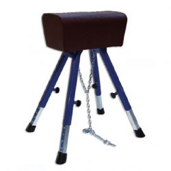 Vaulting buck, covered with natural leather, adjustable height vaulting-buck-covered-with-natural-leather-adjustable-height