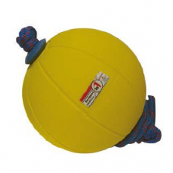 Medicine ball, rubber, with needle valve and rope -  for fitness training medicine-ball-rubber-with-needle-valve-and-rope----for-fitness-training