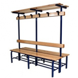 Double locker room bench AVSS1397