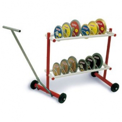 Discus rack on wheels discus-rack-on-wheels
