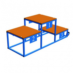 3 place steel award`s stand AVDM1090